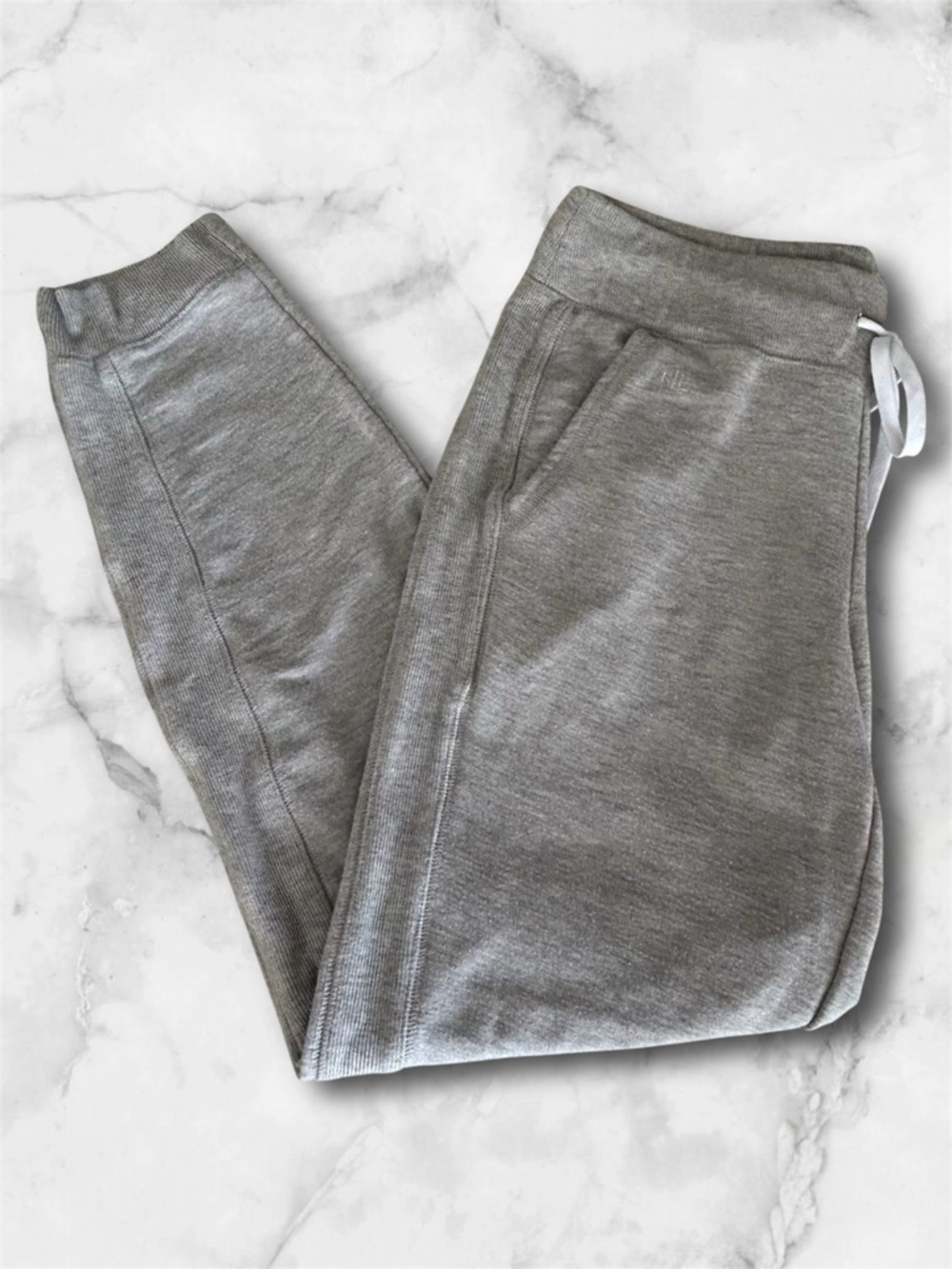 Ralph Lauren Heather Gray Joggers Sweatpants Side Stripe Pocket Logo Soft Size S - Picture 3 of 13